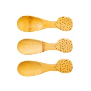 Image of Sass & Belle Bamboo Hedgehog Spoons - Set of 3