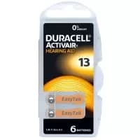 Image of Duracell Activair Size 13 Hearing Aid Batteries (6 Pack)