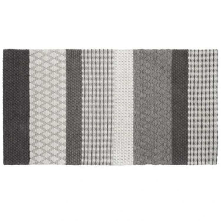 Image of Beliani Rug Akkaya Grey 80 X 150 Cm Wool