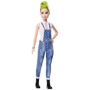Image of Barbie Fashionista Doll - Green Striped Mohawk