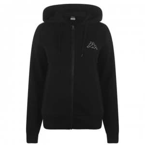 Image of Kappa Zip Hoodie Ladies - Black