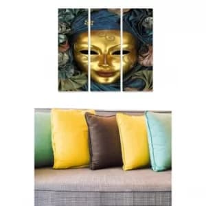 Image of MDF406905 Multicolor Decorative MDF Painting (3 Pieces)