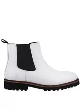 Image of Hush Puppies Gwyneth Chelsea Boot - White, Size 4, Women