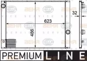 Image of x1 Behr Heat Exchanger 8MK376719-131 Genuine replacement part for Car Made in DE