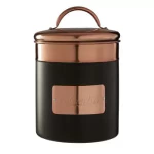Image of Biscuit Canister in Charcoal/Copper