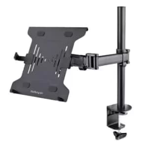 Image of StarTech.com Laptop Desk Mount - Monitor and Laptop Mount - Displays up to 34" (8kg/17.6lb) & Laptops (4.5kg/9.9lb) - Articulating VESA Laptop Tray Ar