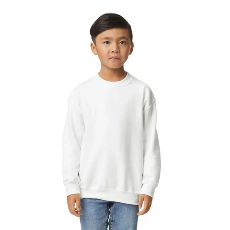 Image of Gildan Heavy Blend Crew Neck Sweatshirt White unisex