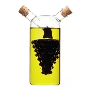 Image of KitchenCraft World of Flavours Italian Glass Dual Oil and Vinegar Bottle 50ml Clear