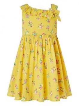 Image of Monsoon S.E.W. Baby Girls Grace Dress - Yellow, Size 18-24 Months