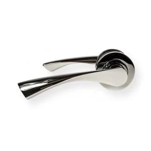 Image of LocksOnline Twirl Lever Door Handle on Round Rosette