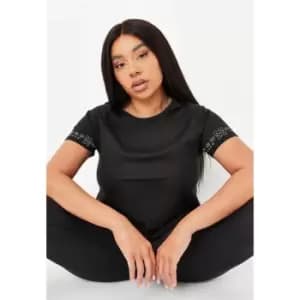 Image of Missguided Soft Luxe Raglan Tee - Black