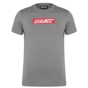 Image of Diesel Jeans Arrow Logo T Shirt - Grey