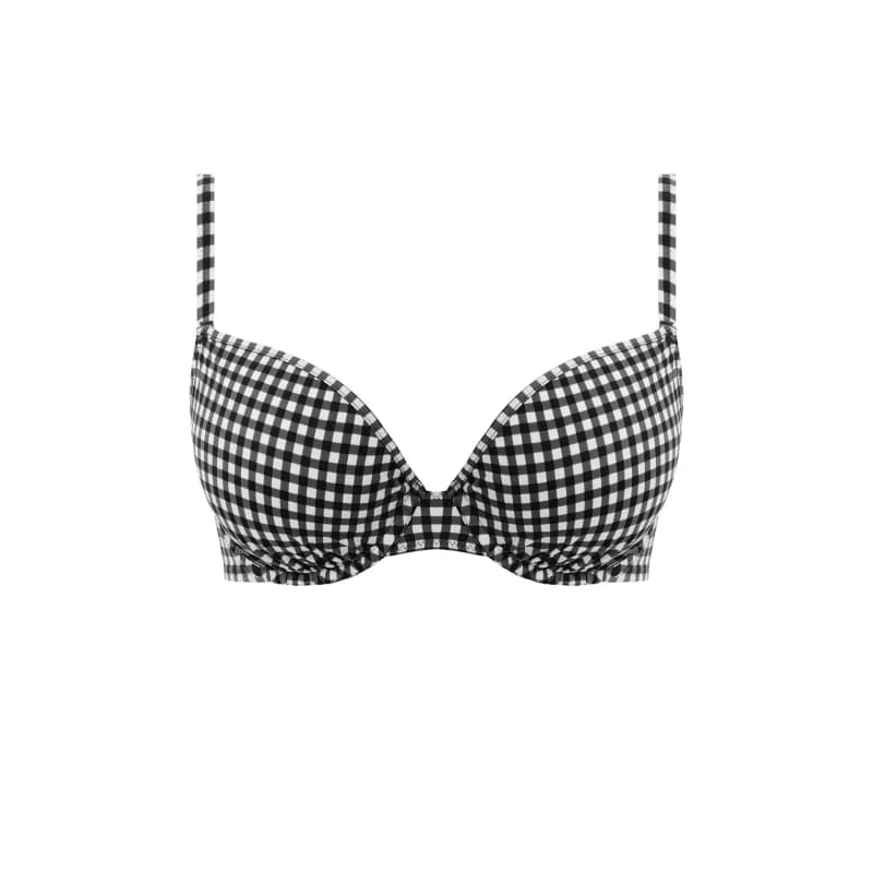 Image of Freya Womens underwired molded swimsuit top Freya Check In Noir Female 100D