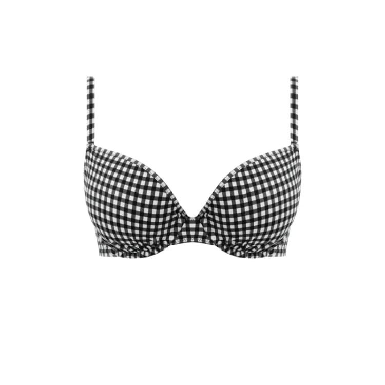 Image of Freya Womens underwired molded swimsuit top Freya Check In Noir Female 100D
