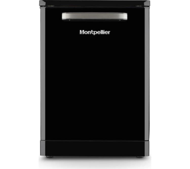 Image of Montpellier Retro MAB1353DK Full Size Dishwasher - Black 5060617985041