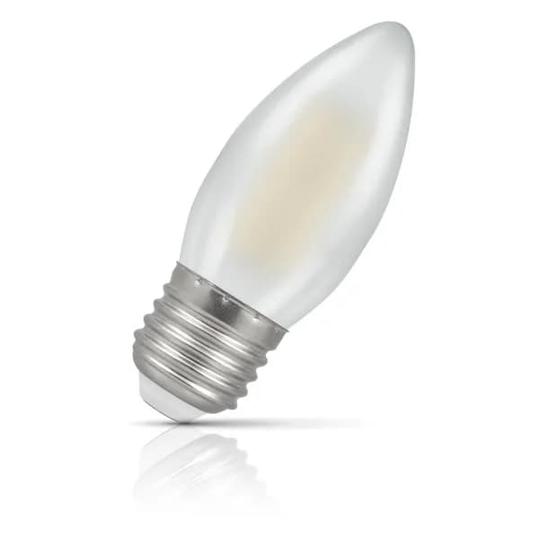 Image of Crompton Lamps LED Candle 4.2W E27 Filament Warm White Pearl (40W Eqv)