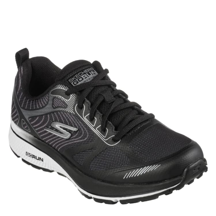 Image of Skechers Womens Slip On Trainers Black/Silver female 2 (35)