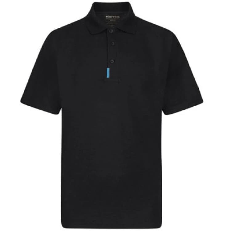 Image of Portwest WX3 Polo Shirt T720BKR4XL Colour: Black