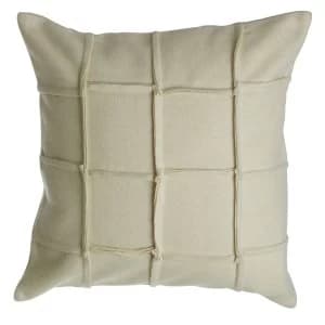 Image of Premier Housewares Hampstead Felt Square Cushion - Cream