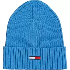 Image of Tommy Jeans Tjm Flag Rib Beanie - Blue
