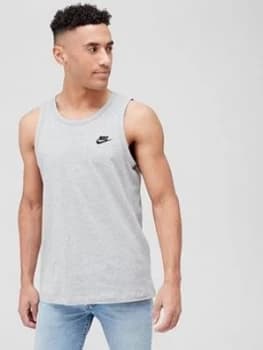 Image of Nike Club Tank - Dark Grey, Size S, Men