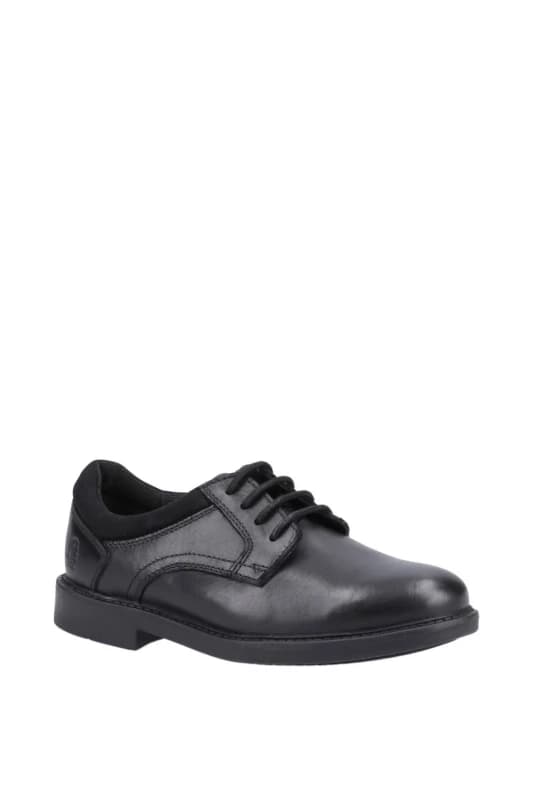 Image of Hush Puppies Mens Tommy Senior Shoe in Black Size: 5 Black Male 5