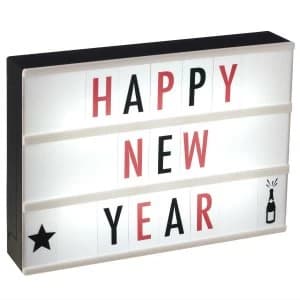 Image of Gingersnap A5 Light Box with Black and Red Letters