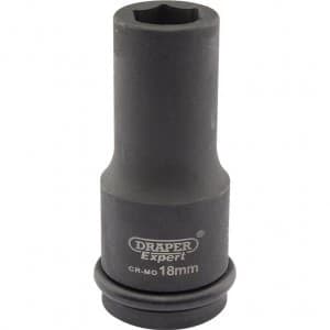 Image of Draper Expert 3/4" Drive Deep Hexagon Impact Socket Metric 3/4" 18mm