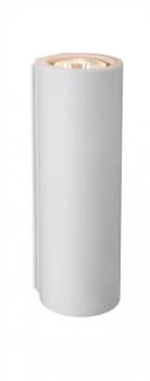 Image of 2 Light Plaster Indoor Wall Light White, GU10