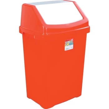 Image of Red Swing Bin - 50 Litre