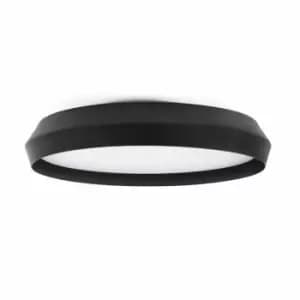 Image of Faro Shoku 600 Black Wall / Ceiling Lamp 40W 2700K