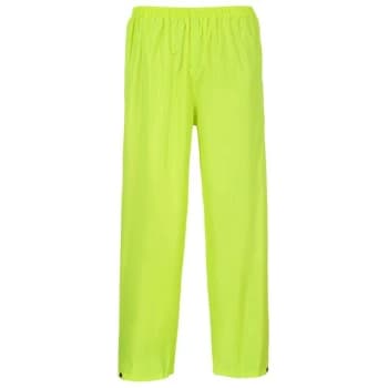 Image of Portwest - S441YER4XL - sz 4XL Classic Adult Rain Trousers - Yellow