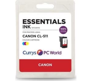 Image of Essentials C511 Tri Colour Canon Ink Cartridge