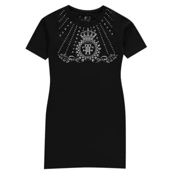 Image of Firetrap Bodycon Dress Junior Girls - Black Embellish