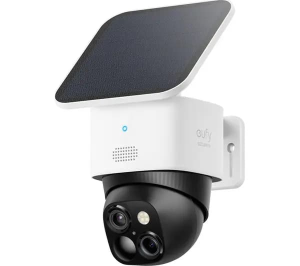 Image of EUFY SoloCam S340 3K WiFi CCTV Camera with Solar Panel - 8GB, White