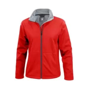 Image of Result Core Ladies Soft Shell Jacket (XS) (Red)