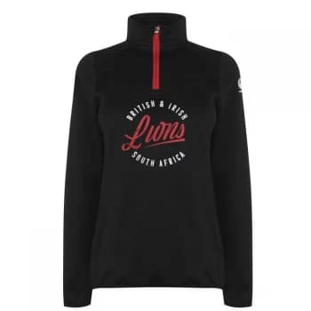 Image of Canterbury British and Irish Lions Quarter Zip Mid Layer Ladies - Black