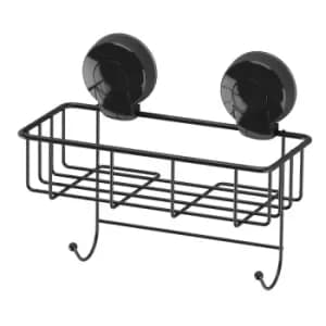 Image of Showerdrape Suctionloc Black Sponge Basket