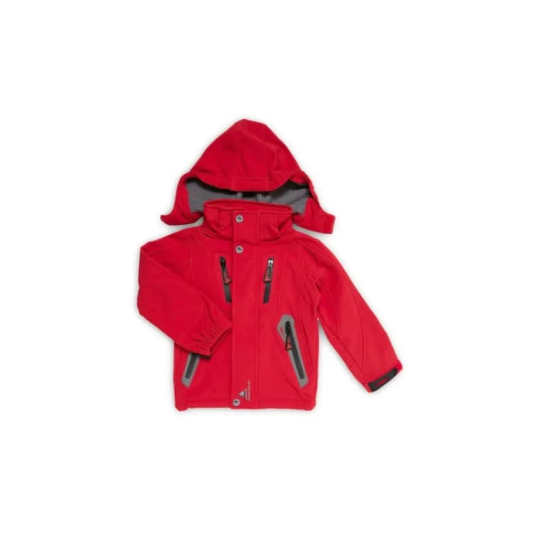 Image of Peak Mountain Children's softshell jacket Peak Mountain Ecilo Rouge Male 8 ans ECILO/3-8/BG-ROUGE