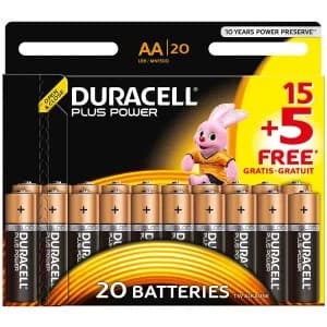Image of Duracell Plus Power AA 15 + 5 UK