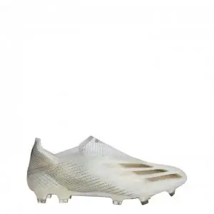 Image of adidas X Ghosted+ Football Boots Firm Ground - White/MetGold
