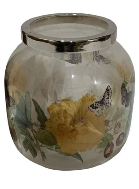 Image of MSL 13CM GLASS FLOWER VASE
