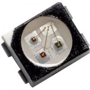 Image of SMD LED multi colour PLCC4 Red Emerald green 16 mcd 8 mcd 12