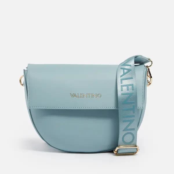 Image of Valentino Bigs Flap Faux Leather Bag Blue female VBS3XJ02F61
