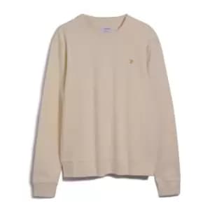 Image of Farah Tim Crew Sweatshirt - Cream