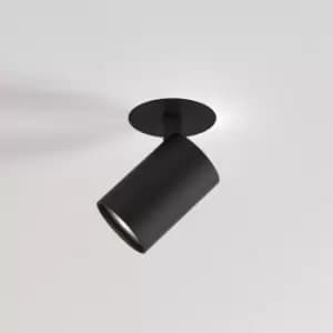 Image of Ascoli Flush Fire-Rated Spotlight Matt Black, GU10