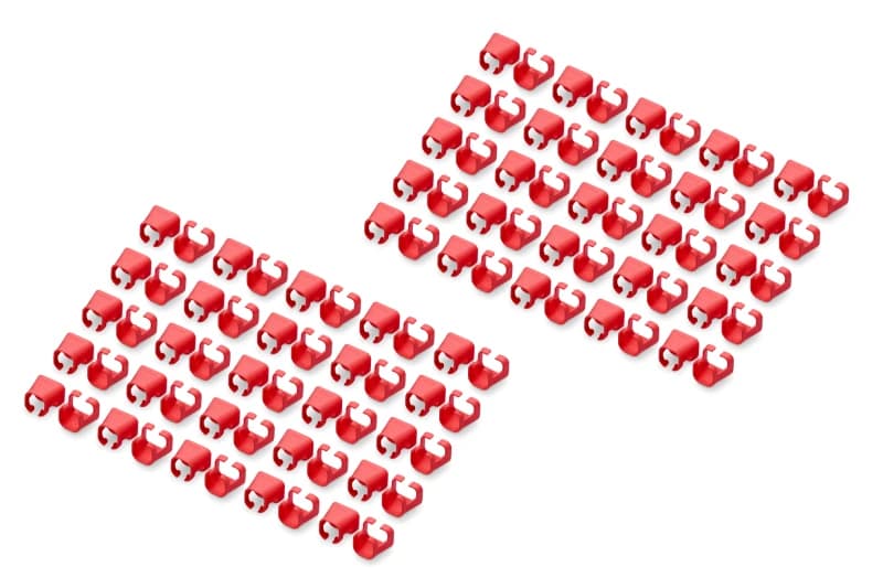 Image of Digitus Color clips for Patch cable - Red