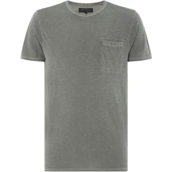 Image of Label Lab Ripley Slub Crew Neck T-Shirt - Military Green