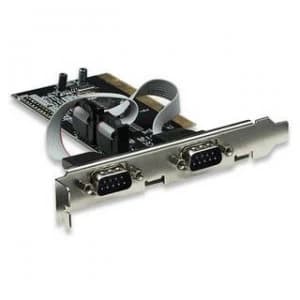 Image of Manhattan Serial PCI Card Two External DB9 Ports (16C550/16C450 UART) Max 115.2kbps Box