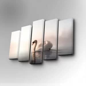 Image of 5PUC-024 Multicolor Decorative Canvas Painting (5 Pieces)
